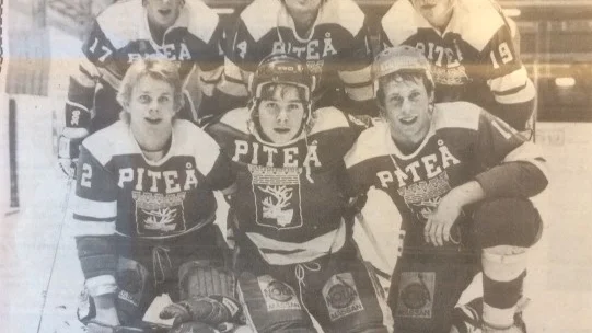 Sex nya juniorer återfinns i Piteå IF:s A-lagsgrupp. Övre raden: Henri Hakkarainen, Sam Johansson och Thomas Becker och knästående Mikael Johansson (målvakt), Lars Hurtig och Mikael Åström.