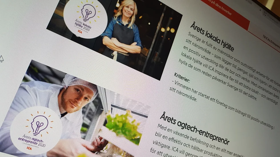 I kategorierna Årets lokala hjälte och Årets agtech-entreprenör finns en gotländsk finalist vardera.