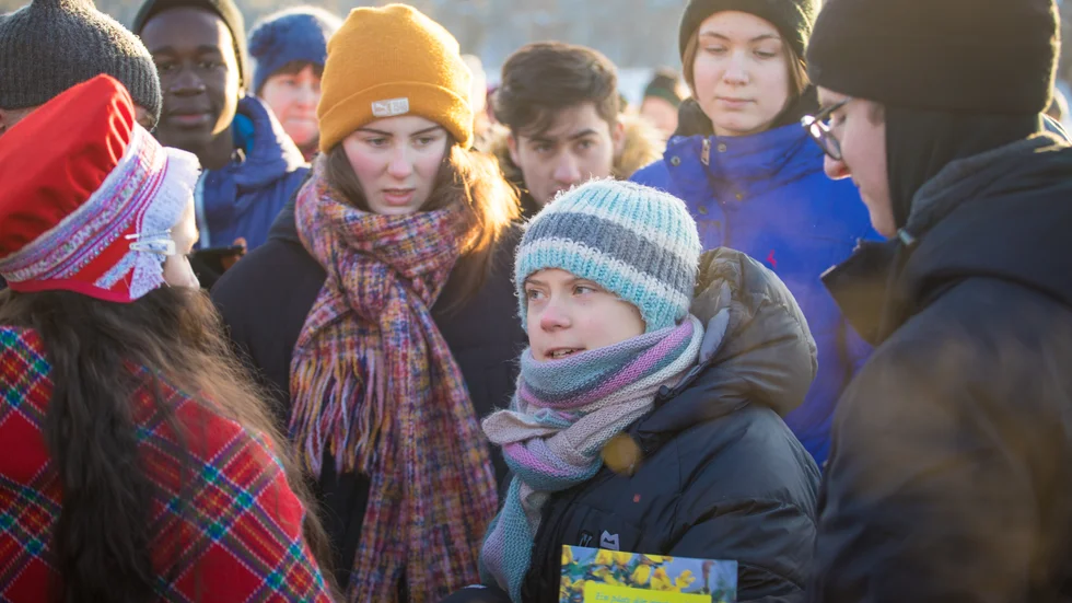 Greta Thunberg var en av 49726 marknadsbesökare på årets marknad i Jokkmokk där hon själv lockade många besökare.