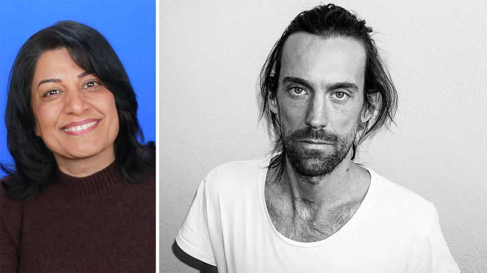 Ashraf Bagheri och Johan Heltne tillhör de nio författare som får Stiftelsen Natur & Kulturs särskilda stipendium.