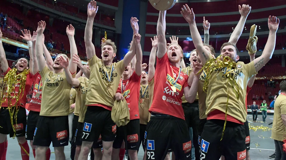 Storvreta firar sitt femte SM-guld i Globen 2018.