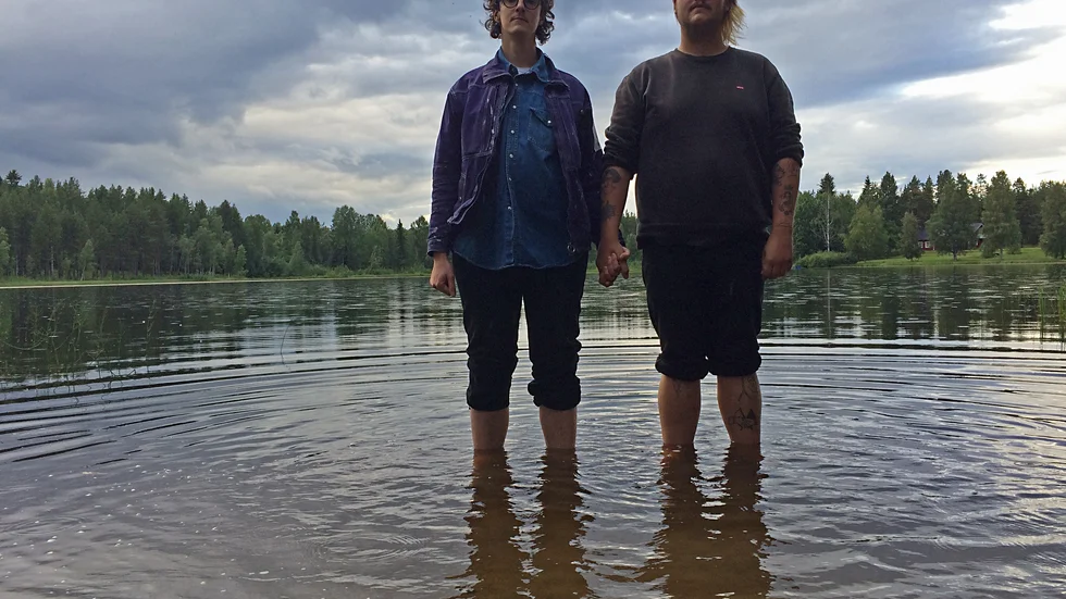 Gruppen Bottenvikens Silverkyrka är nominerade till årets electro/dans på årets grammis. Från vänster: Ludvig Widman och Andréas Brännström.