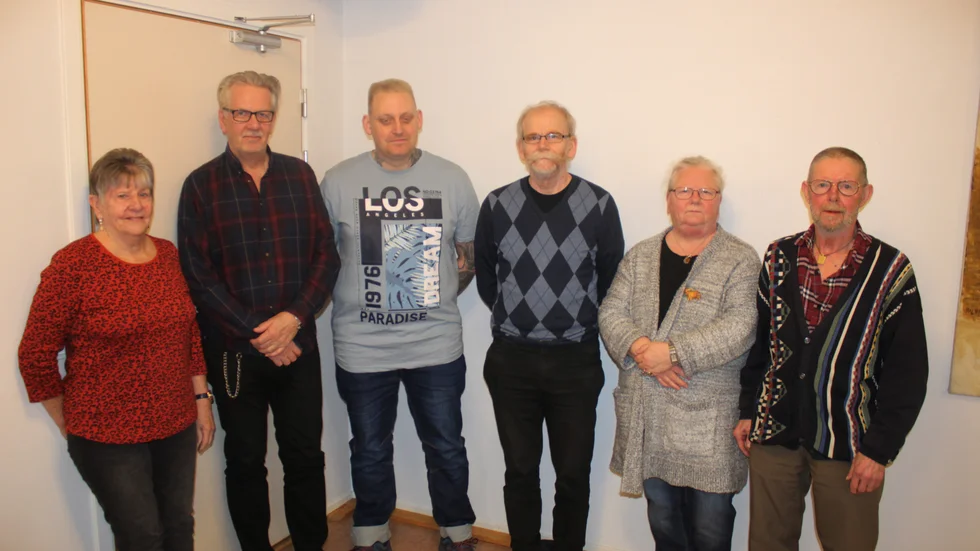 Nya styrelsen i PRO Rejmyre-Hälva, från vänster Aina Andersson, Ingvar Pettersson, Marcus Pettersson, Jan-Inge Wall, Lena Wall Radojcic och Åke Andersson.