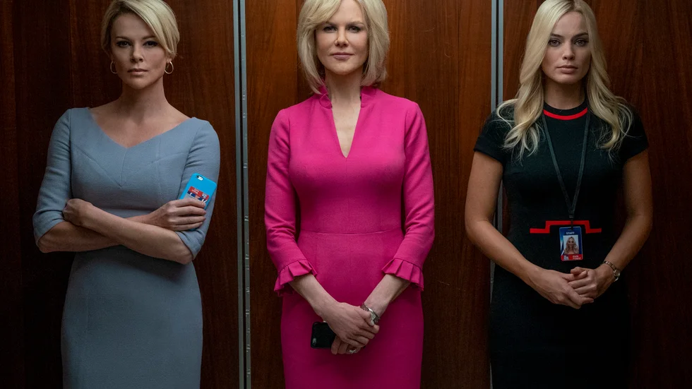 Charlize Theron, Nicole Kidman och Margot Robbie i ”Bombshell – när tystnaden bryts”.