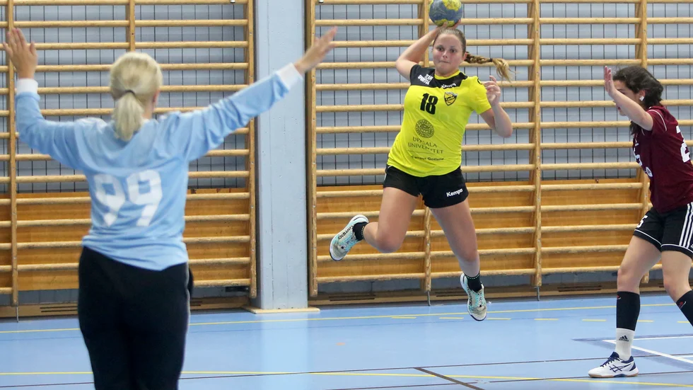 Erika Wallin blev tremålsskytt för VIF Gute mot Kungsan.