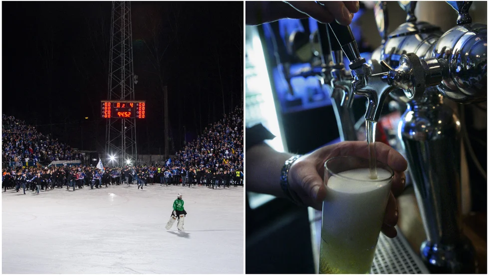 Bild från tidigare bandyfinal på Studenternas. I år spelas finalerna utan publik, men flera krogar i stan visar matchen för den som inte vill sitta hemma.