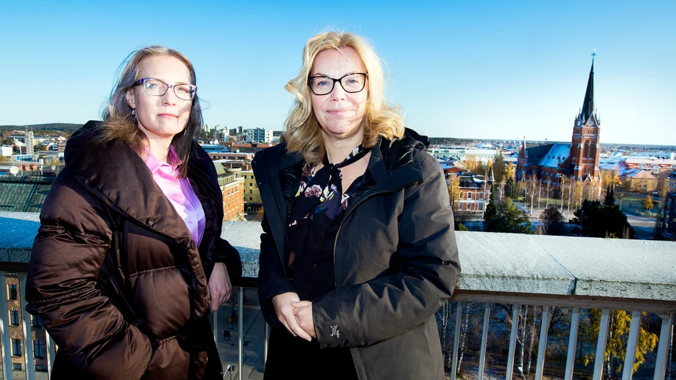 Anna Lindh Wiklad, tf kommundirektör, och Lenita Ericson, kommunalråd, konstaterar att Luleå gör en stor vinst för 2019.