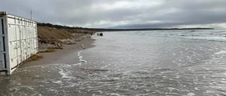Bilder: Hela Sudersand borta efter högvattnet