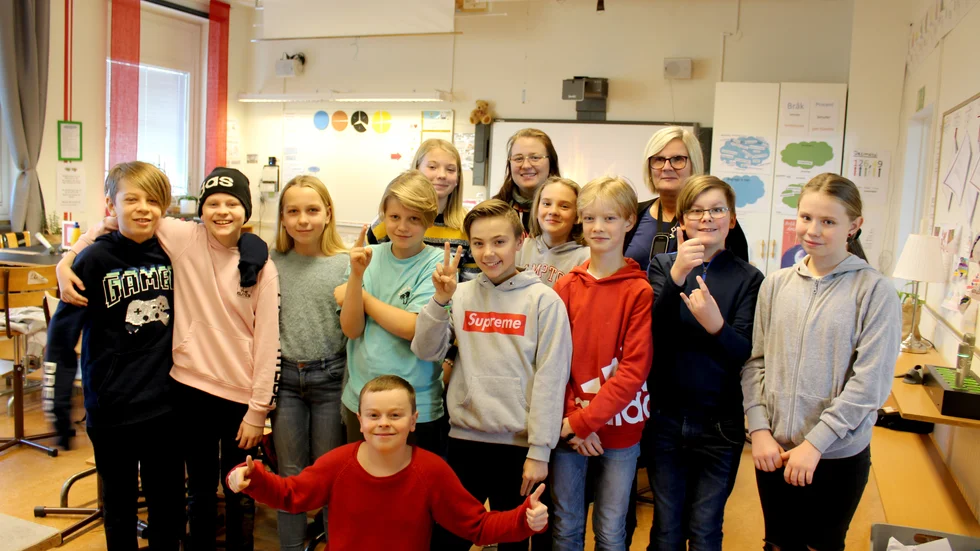 Vena skolas elva femteklassare var glada över beskedet att de gått vidare i Vi i Femman. 