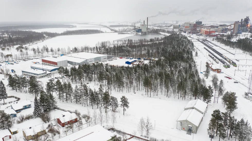 Del av Lövskatan, sett ovanifrån. Det trädbevuxna området ska nu enligt förslaget till ny översiktsplan tas bort. "Helt fel beslut", anser Göran Öhman. 