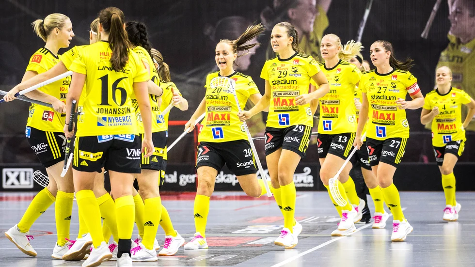 Segerjubel för Endre efter tre raka matcher utan vinst. Nu blev det 7-6 mot Karlstad.