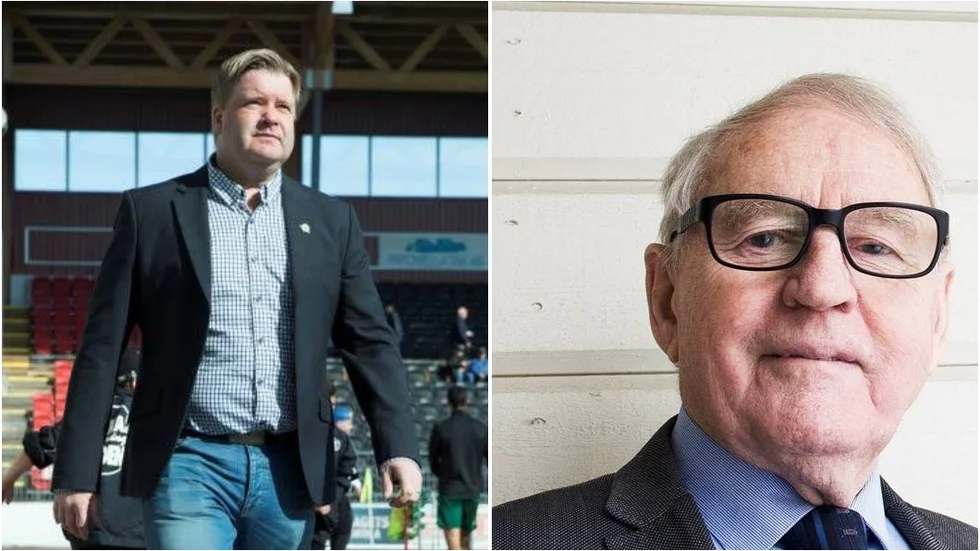Christian Samuelsson, sportchef i Bodens BK och Olle Lindström, ordförande i BBK. 