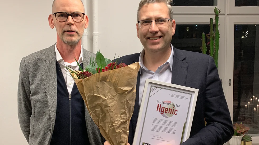Thomas Sundén, ordförande i Energieffektiviseringsföretagen och Ngenics vd Björn Berg.