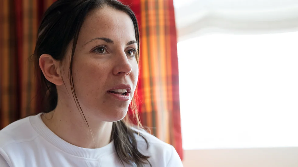 Charlotte Kalla är chockad och bedrövad av att två svenska idrottare misstänks för dopning. (Arkivbild)