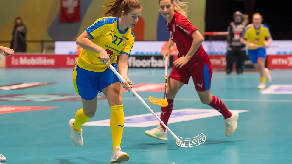 Sara Steen blev tvåmålsskytt mot Tjeckien.