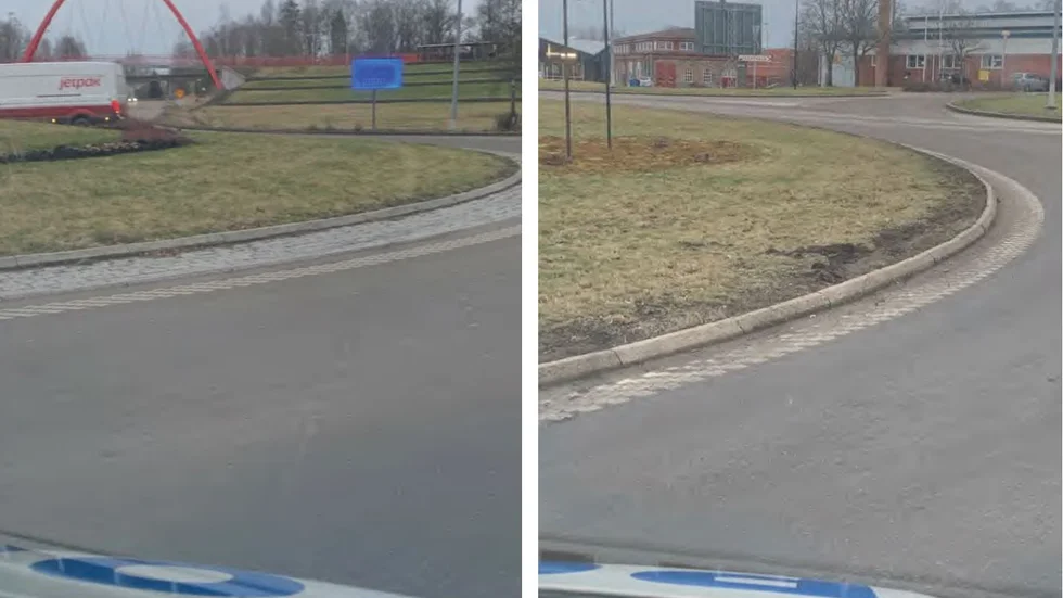 Den 59-åriga mannen körde rakt genom två rondeller. Nu har han åtalats för vårdslöshet i trafik. 