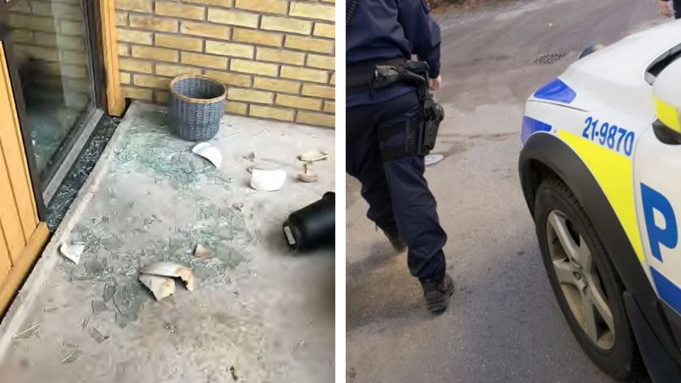 Den 41-åriga man krossade en ruta för att kunna ta sig in i en lägenhet i Lambohov. 