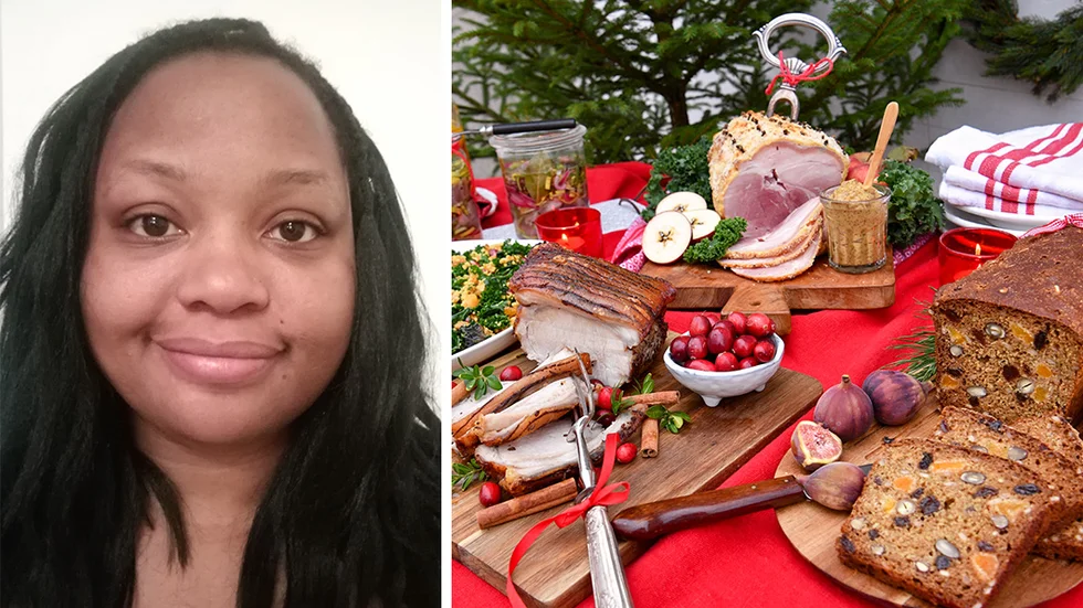 "Jag behövde något bra och positivt" säger Natacha Gustavsson som ordnar julbord för ensamma. 