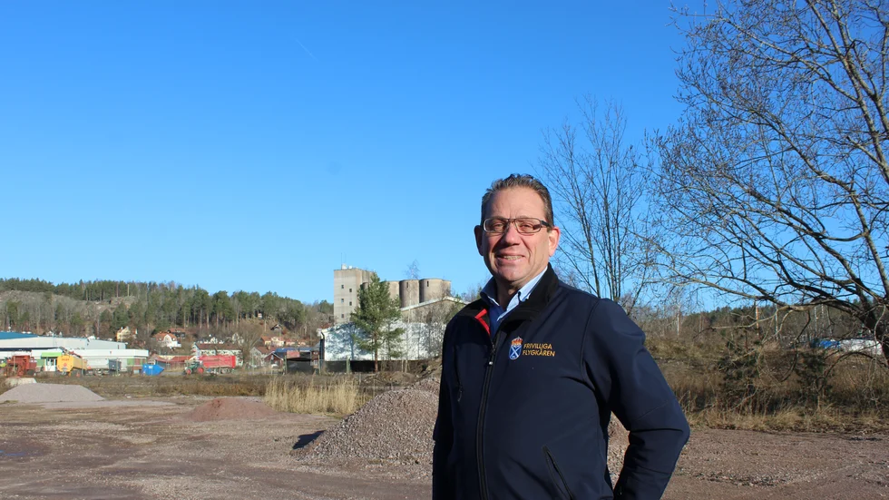 Michael Carlsson satsar på en ställplats i Gamleby. Fullt utbyggd ska den omfatta 60 platser.