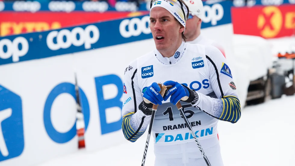 Johan Häggström slutade femma i sprinten.