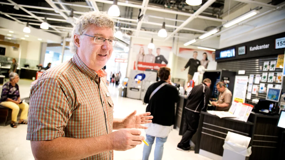 Tomas Holmström på Ica Maxi i Visby.