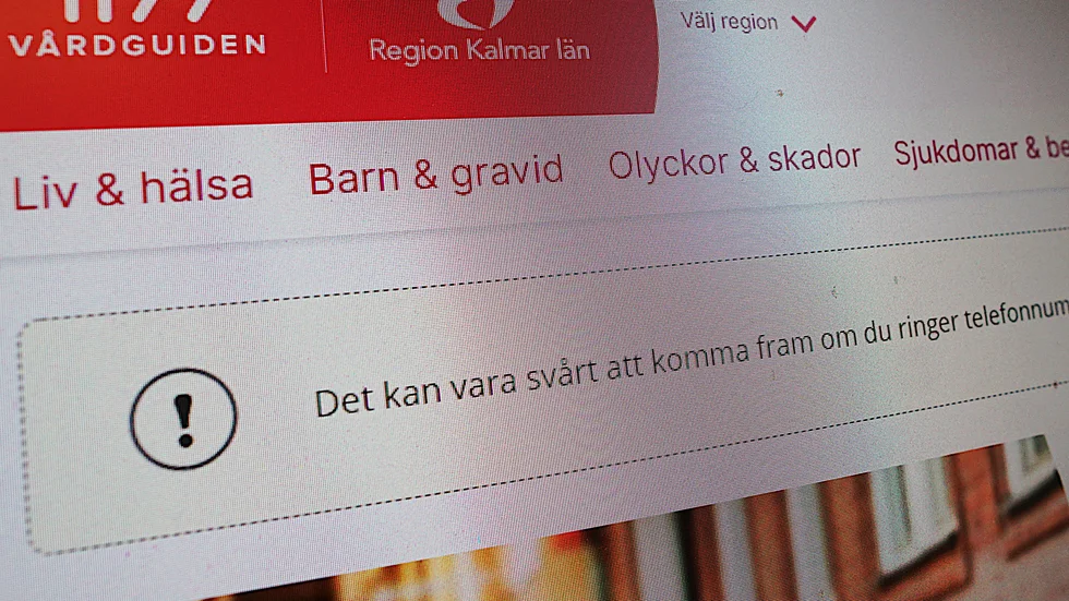 1177 Vårdguiden hade långa väntetider under tisdagen på grund av hög belastning.