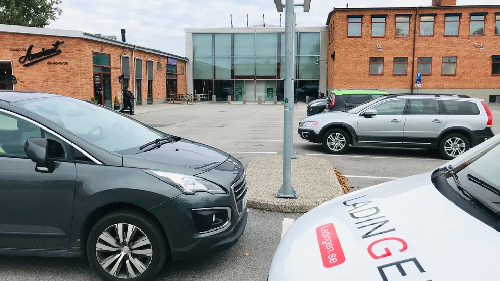 Här bredvid Willys på Kungsgatan ska den nya biografen byggas, med Sveriges största bioduk. Invigning beräknas kunna ske till julen 2020.