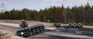 Olycka med malmlastbil på ökänd olycksväg