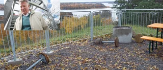 Vandalism vid Kungstornet polisanmäld