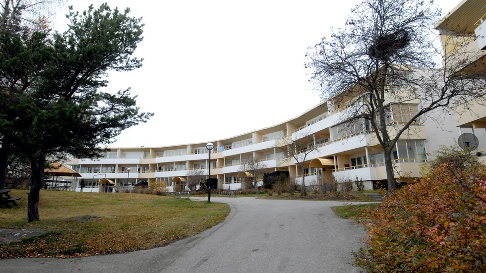 Ett flerfamiljshus i Oxelösund. 