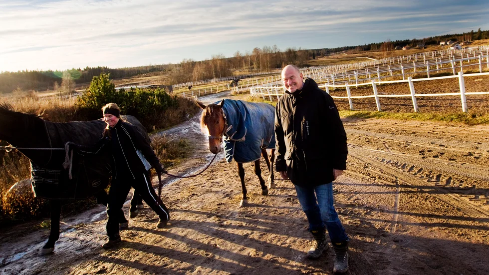 Julmyra Horse Center uppmärksammas för sitt hållbarhetsarbete. I motiveringen till priset lyfts de som förebilder när det kommer till att hindra övergödning. På bilden vd Geir Pedersen. Bilden är tagen vid ett tidigare tillfälle.