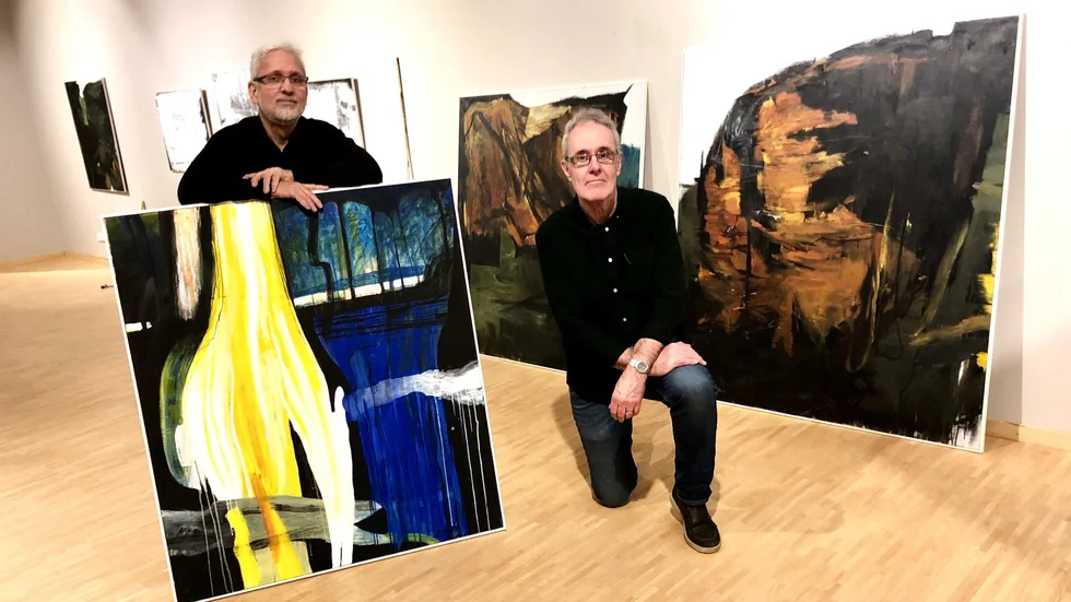 Piteåkonstnärerna Bryngel Domeij och Stefan Holmgren gör gemensam utställning i Piteå konsthall med start på lördag.