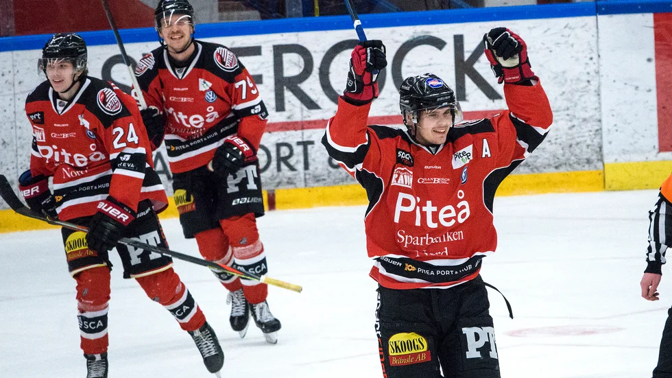 Viktor Nilsson avgjorde för Piteå mot Kiruna IF i förlängningen.