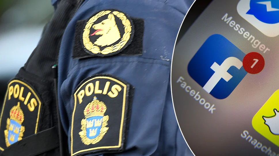 Polisen fick rycka ut till 18-åringens hem efter det hotfulla inlägget på facebook.