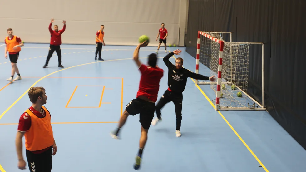 Richard Larsson gjorde comeback på fredagskvällens  Guifträning.