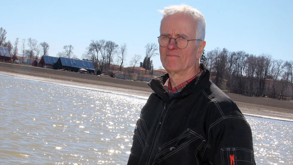 ”Det var åtta hektar som dränktes men vattnet pumpades undan, det återstår att se om det klarat sig, säger Ivar Insulander. (Bilden är från vårens översvämning i Haga efter att bävern grävt hål i invallningen).