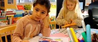 Biblioteket lockade med jullovspyssel