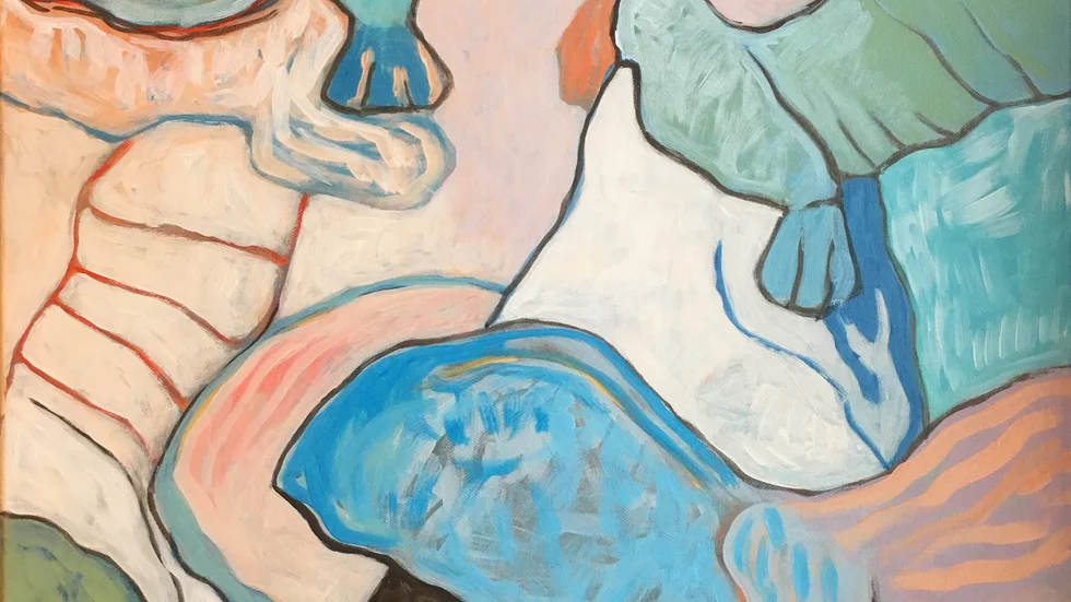Uppror II, akryl, 50x70 cm