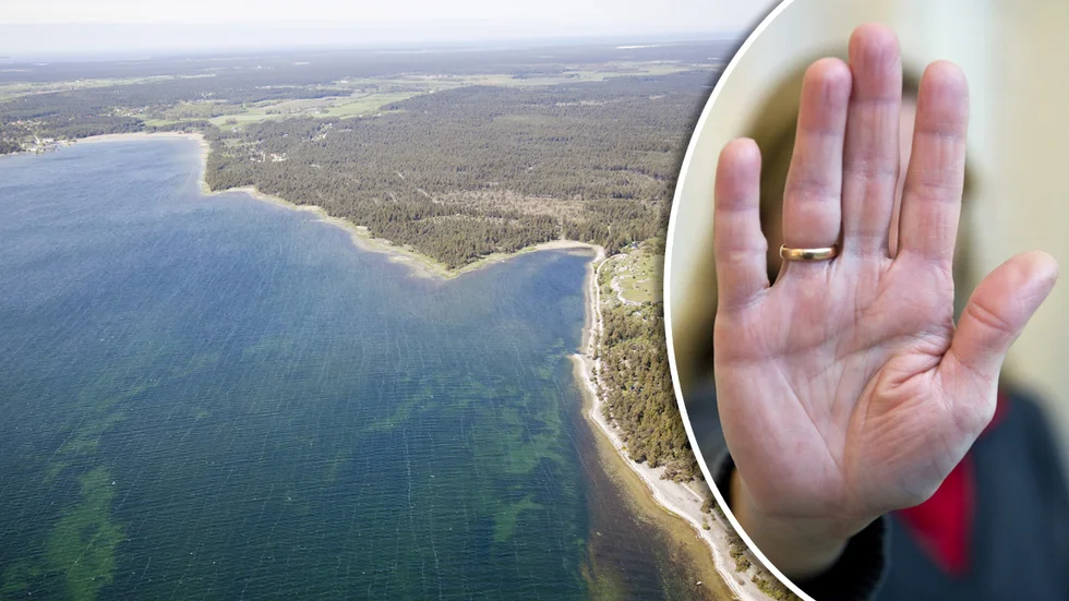 Detaljplanen gäller ett område vid Vallevikens norra strand, ungefär mitt i flygbilden.