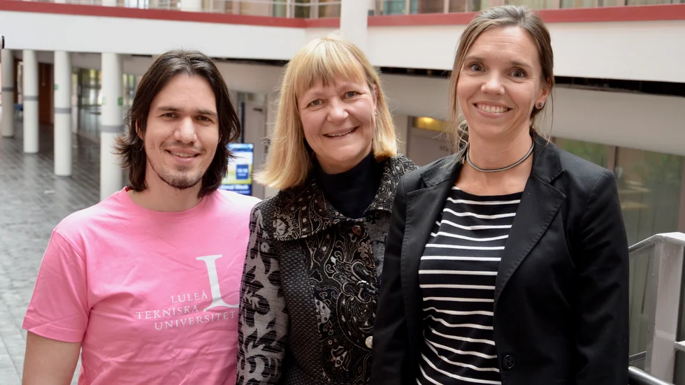 Marcus Liwicki, Catrine Kostenius och Karolina Parding. 