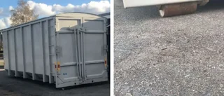 Fick tårna krossade av container
