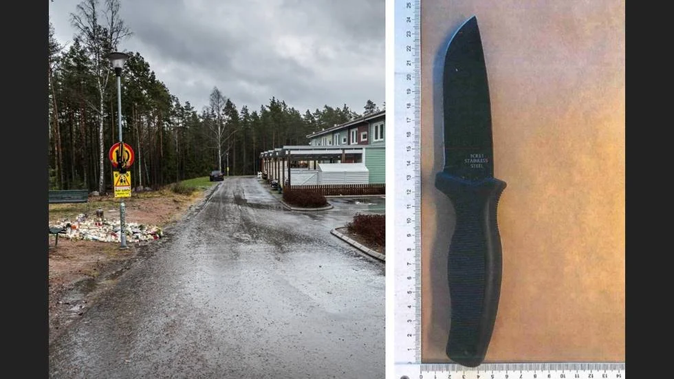Knivdådet skedde utomhus i ett villakvarter i Björklinge. 