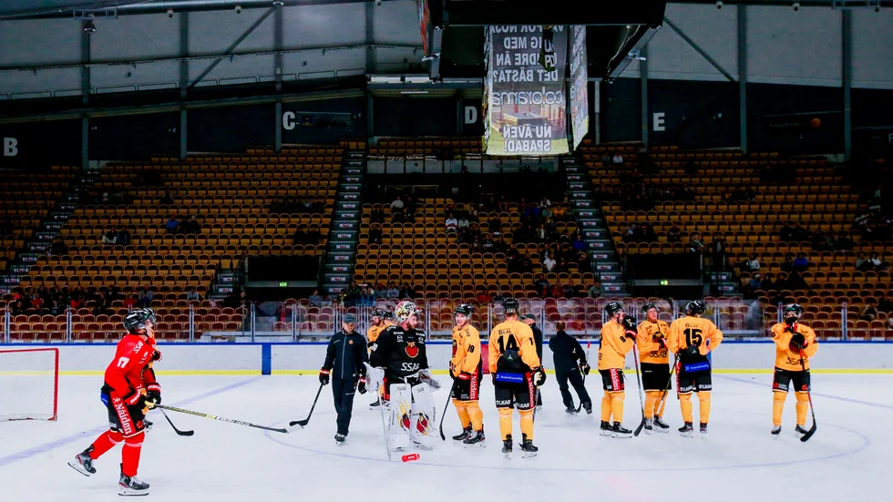 Nu kan det vara färdigtränat i Coop Norrbotten Arena.