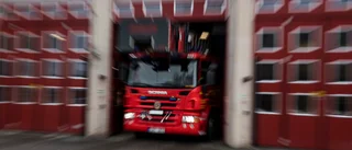 Bilbrand startade i motorrummet