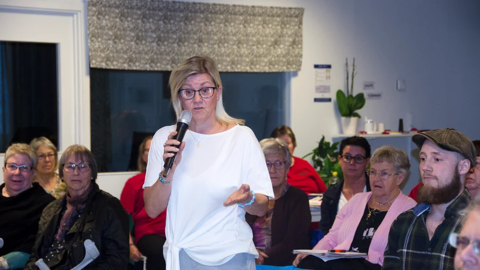Kristina Nyström, RSMH, på Tillgänglighetsdagen för två veckor sedan.