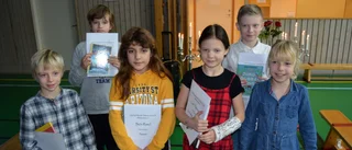 Unga berättare prisades på Gråboskolan