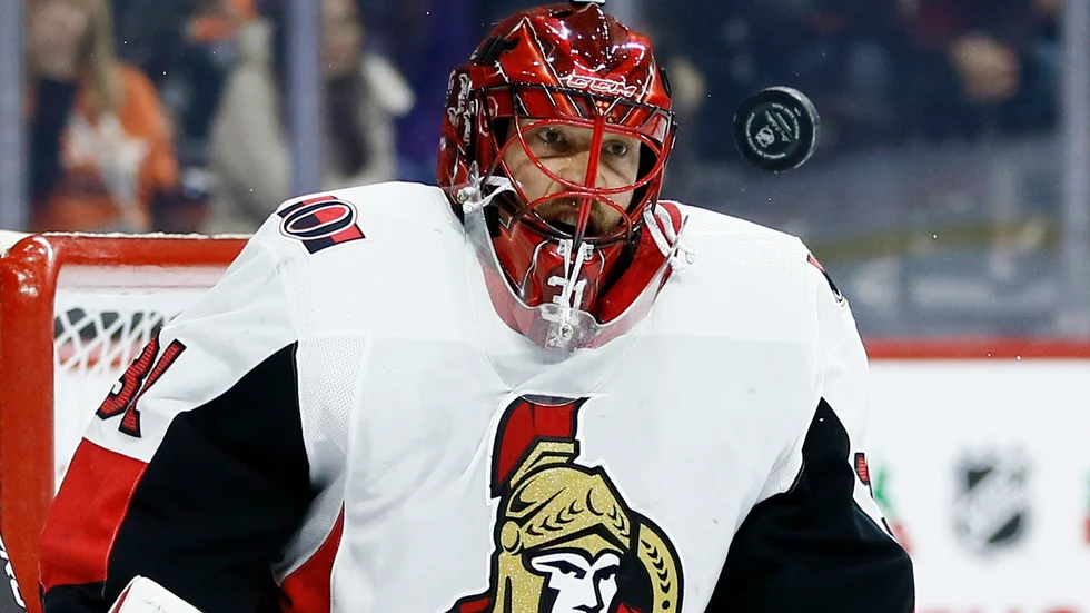 Anders Nilsson har missat 13 raka NHL-matcher på grund av hjärnskakning.