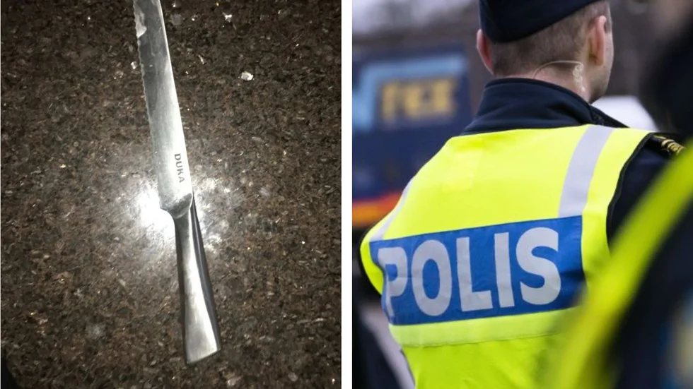 En 36-årig man har åtalats för att ha jagat en kvinna med kniv. 