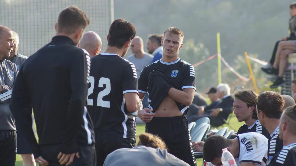 Sirius under halvtidsvilan mot CSKA Moskva. 