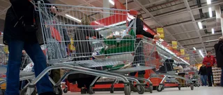Fräckt stöldförsök i livsmedelsbutik